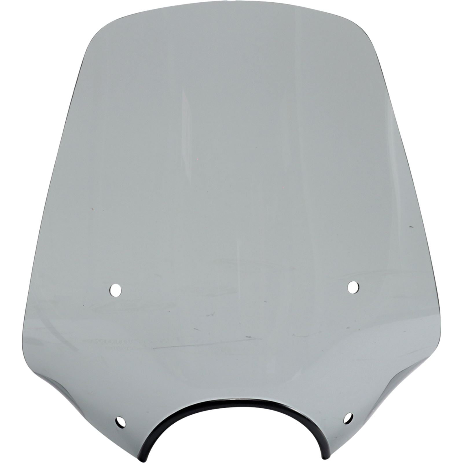 Memphis Shades Big Shot Windshield - 9" Headlight Cut out - Black Smoke MEP57212_1044391