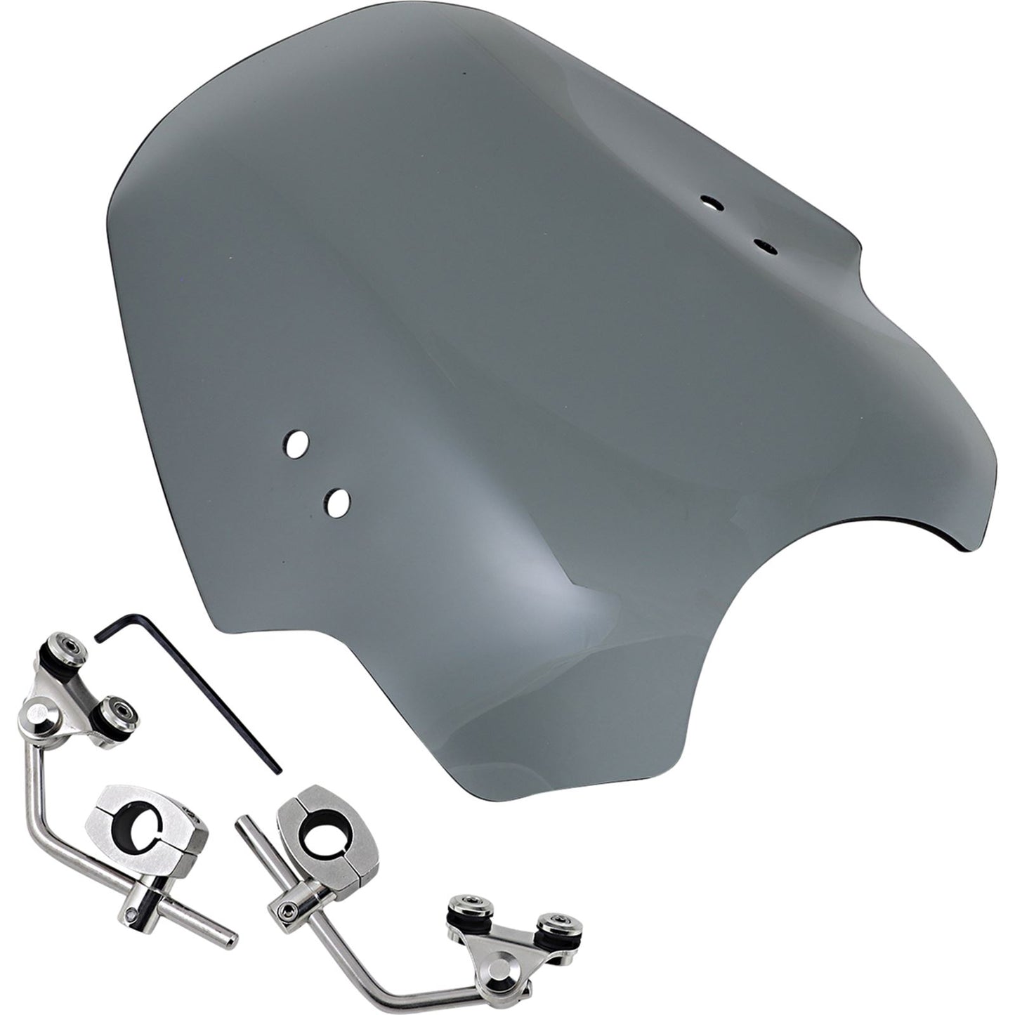 Memphis Shades Hellcat Windshield - Black Smoke MEM17112_1044420