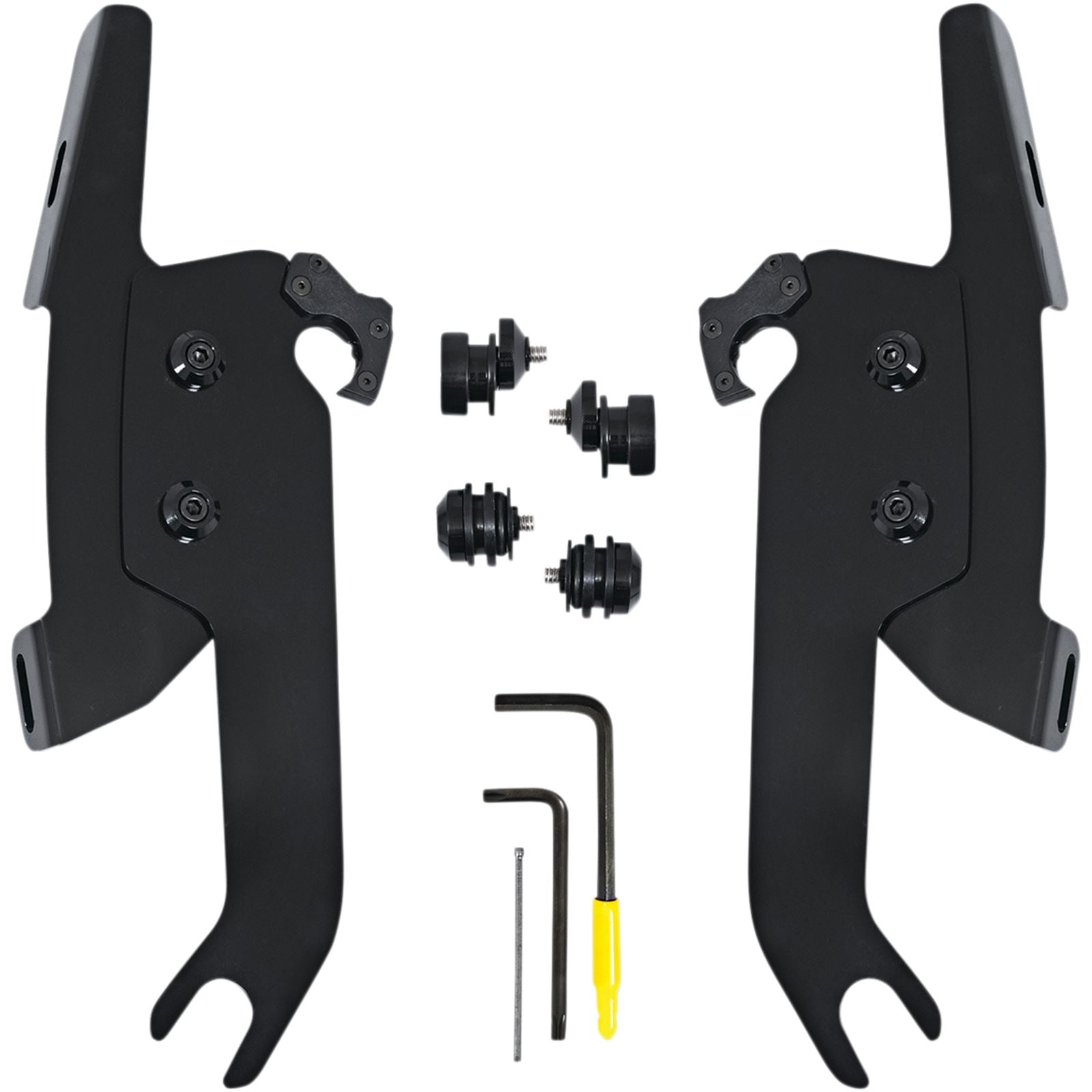 Memphis Shades Fats/Slim Windshield Trigger Lock Complete Mount Kit - Black - FLSL MEB2051_1044448