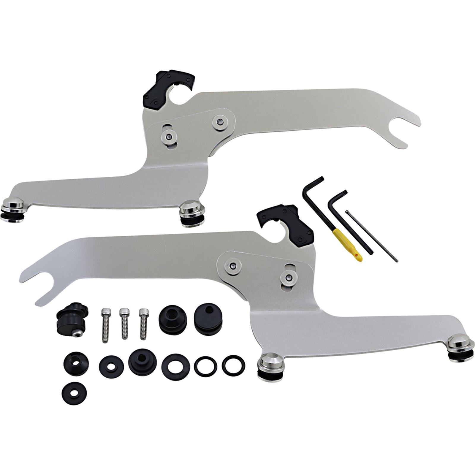 Memphis Shades Sportshield Trigger Lock Complete Mount Kit - Polished - FLSL MEK2052_1044449