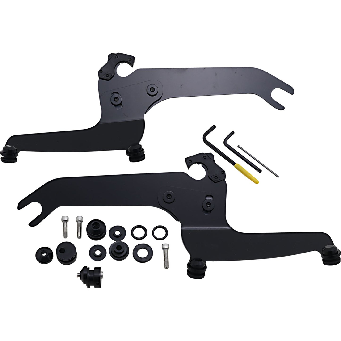 Memphis Shades Sportshield Trigger Lock Complete Mount Kit - Polished - Black MEB2052_1044450