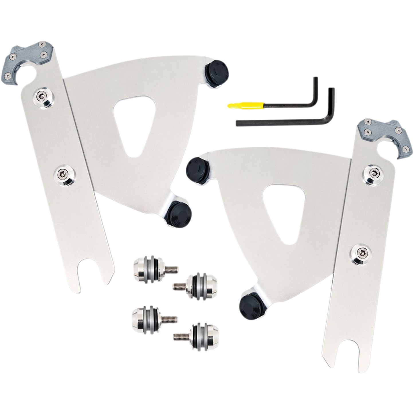 Memphis Shades Road Warrior Trigger-Lock Mounting Kit - Polished - FLSTF MEK2053_1044451