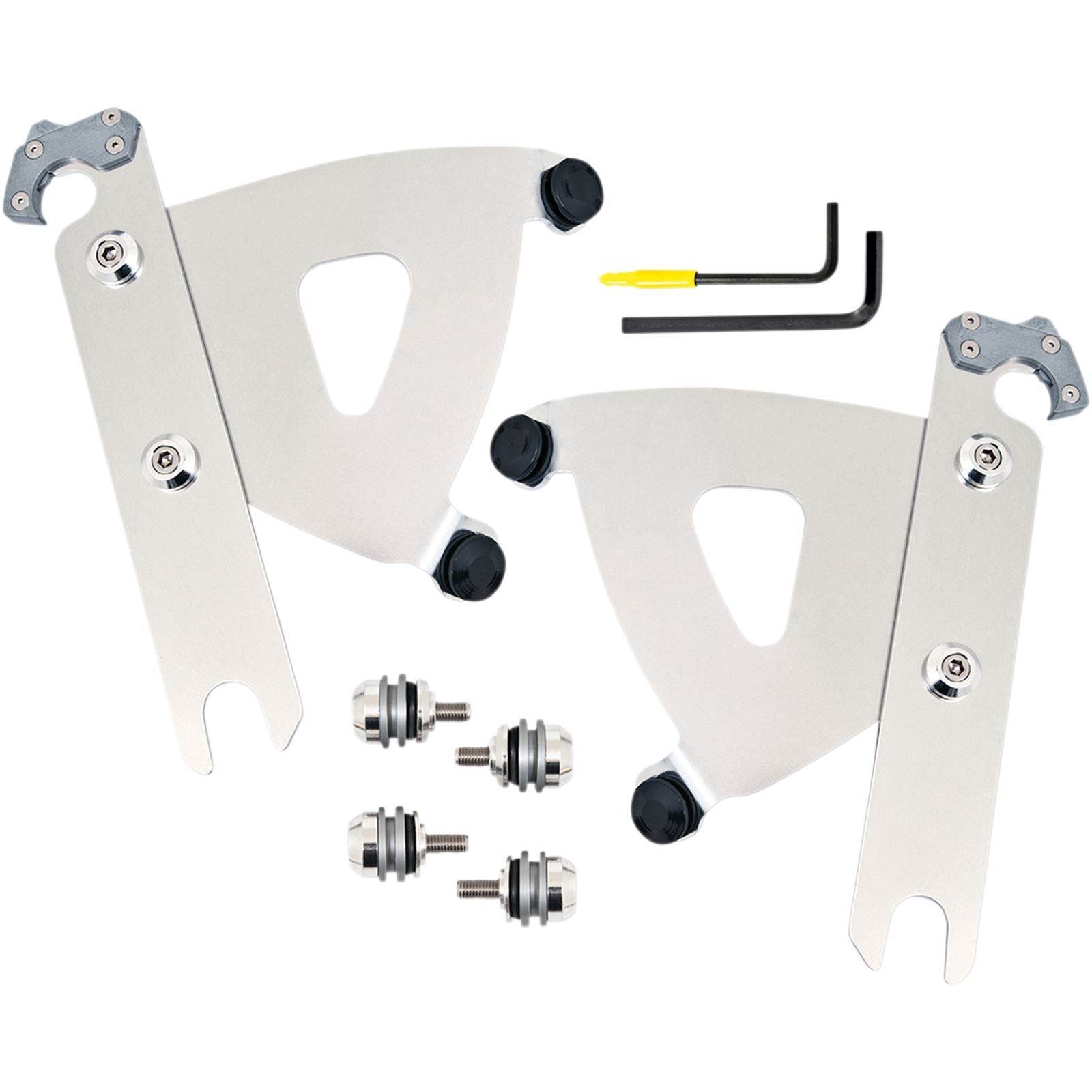 Memphis Shades Road Warrior Trigger-Lock Mounting Kit - Polished - FLSTF MEK2053_1044451