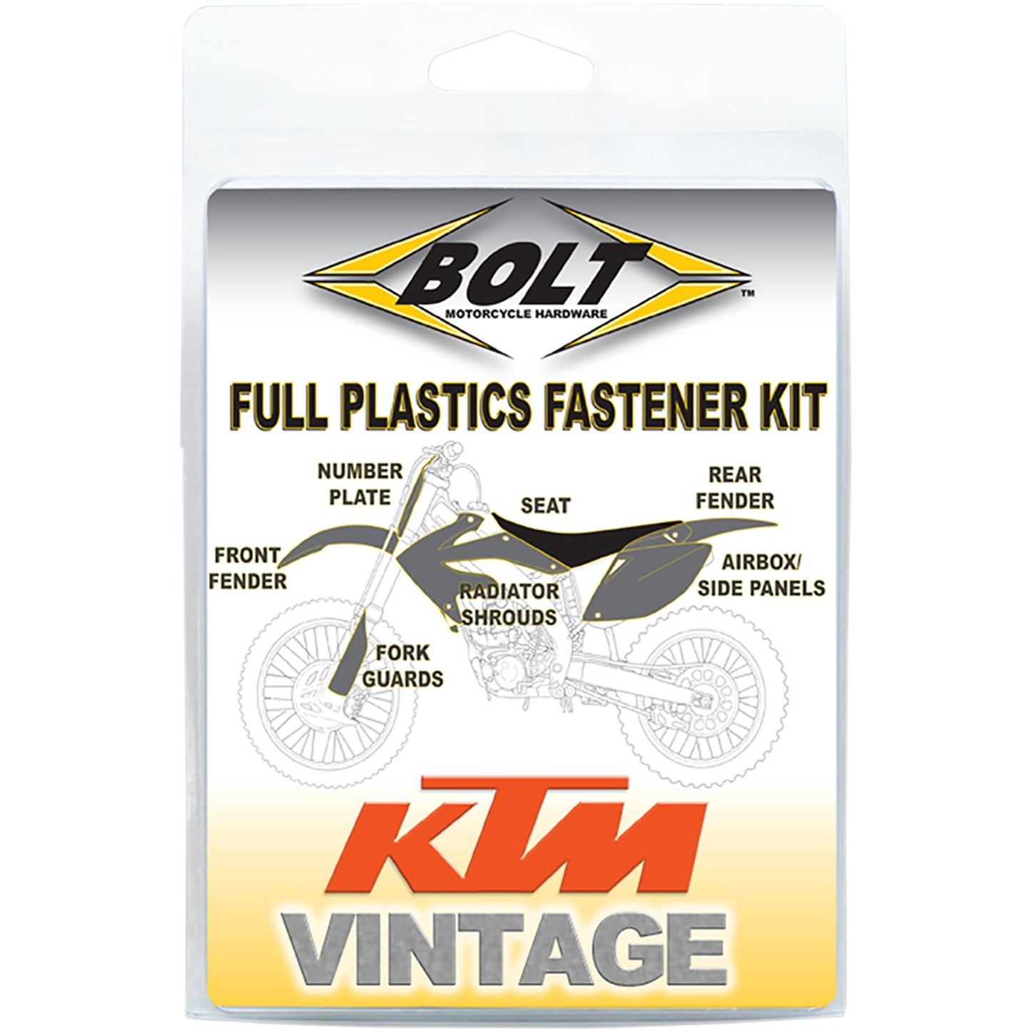 Bolt MC Hardware Body/Plastics Fastener Kit for Gas Gas/ Husqvarna/ KTM KTM-9802102_1044589