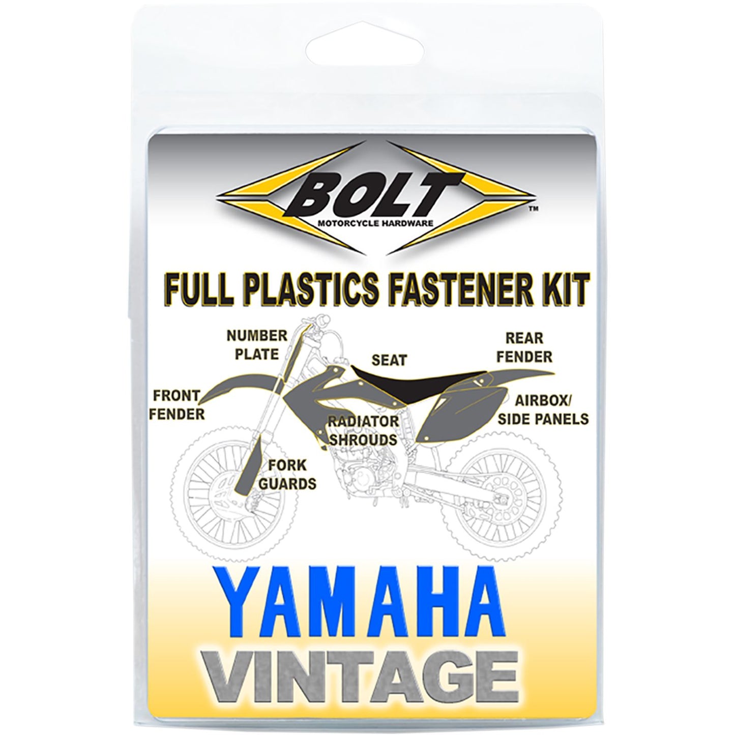 Bolt MC Hardware Body/Plastics Fastener Kit - For Yamaha YZ YAM-9802201_1044648