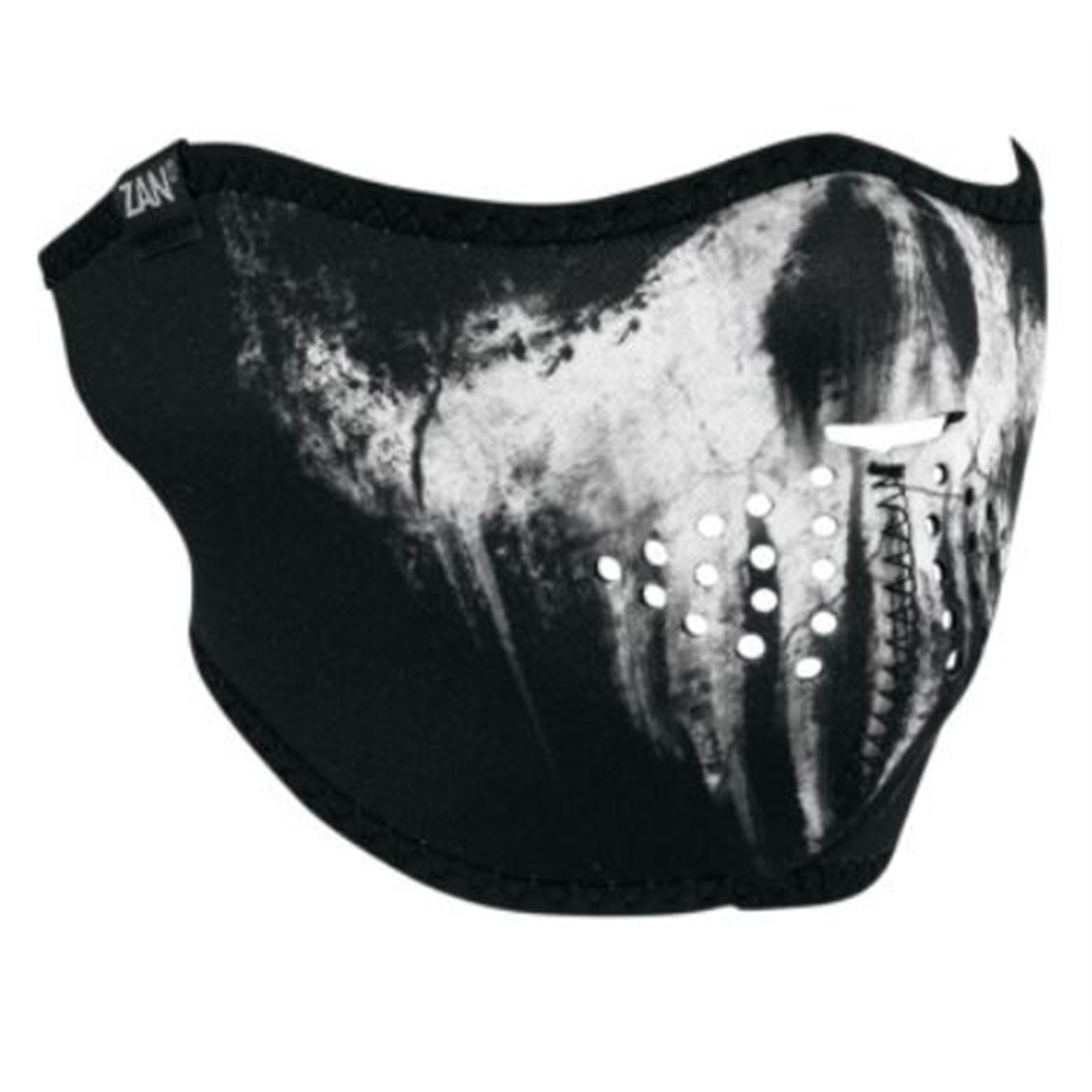 Zan Neoprene Half Face Mask - Ghost Skull OPEN BOX [MPN: WNFM409H]_1826700
