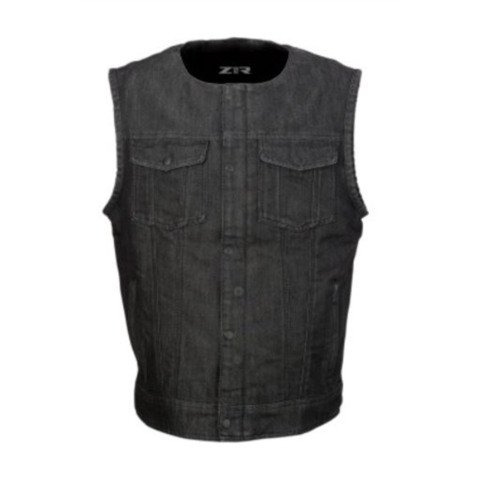 Ganja Denim Vest - Black - 5X-Large_684114