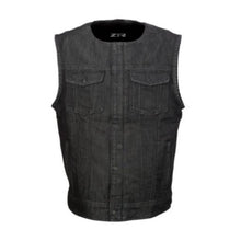 Ganja Denim Vest - Black - 5X-Large_684114