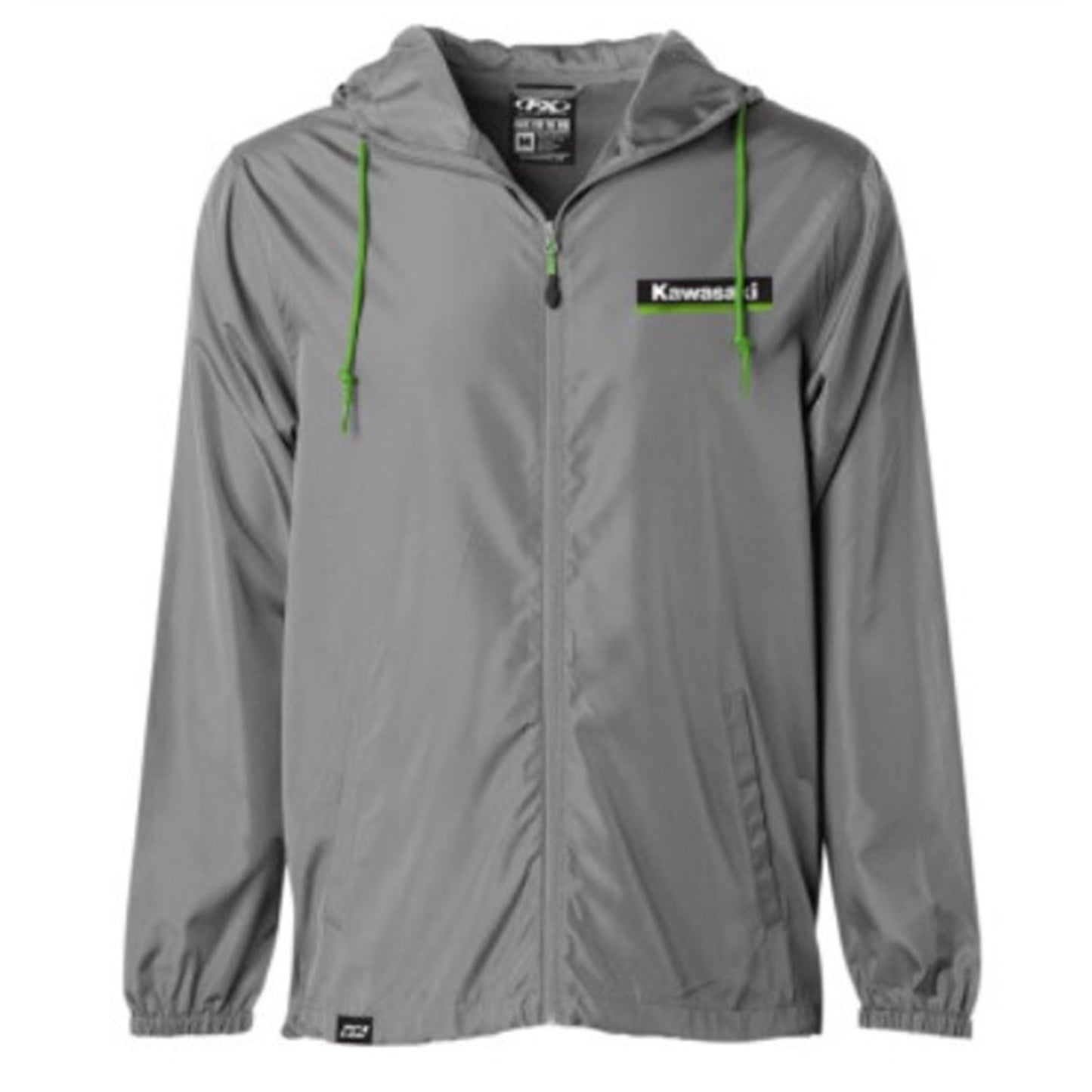 Factory Effex Kawasaki Windbreaker - Charcoal - Medium 23-85112_732026