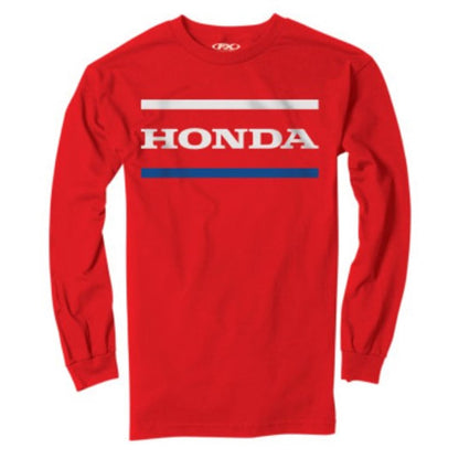 Factory Effex Honda Stripes Long Sleeve T-Shirt - Red - Medium 23-87312_731907