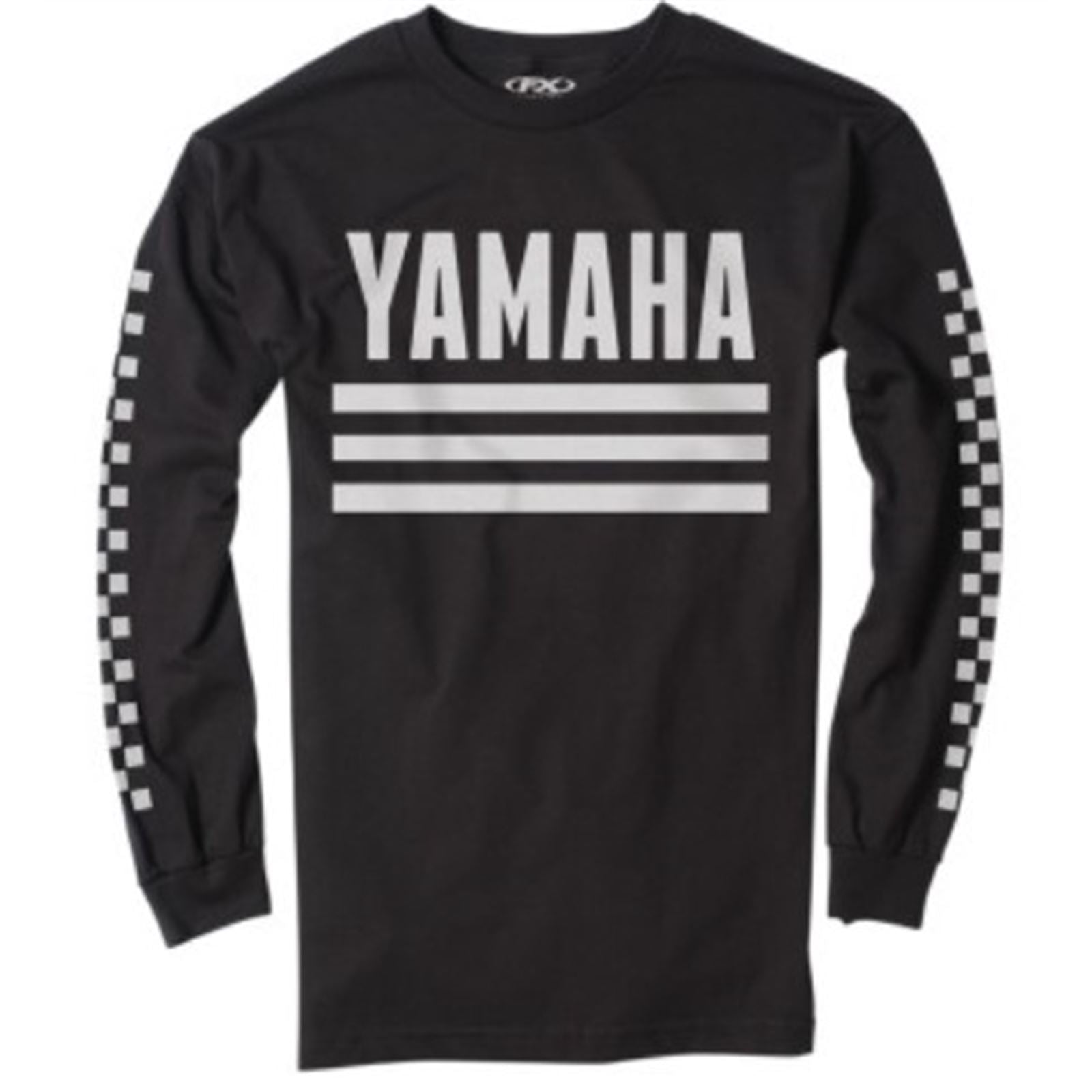 Factory Effex Yamaha Racer Long Sleeve Tee Shirt - Black X-Large 23-87216_732154
