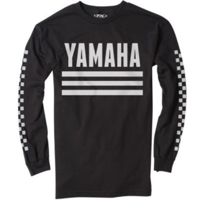 Factory Effex Yamaha Racer Long Sleeve Tee Shirt - Black - 2X-Large 23-87218_732153