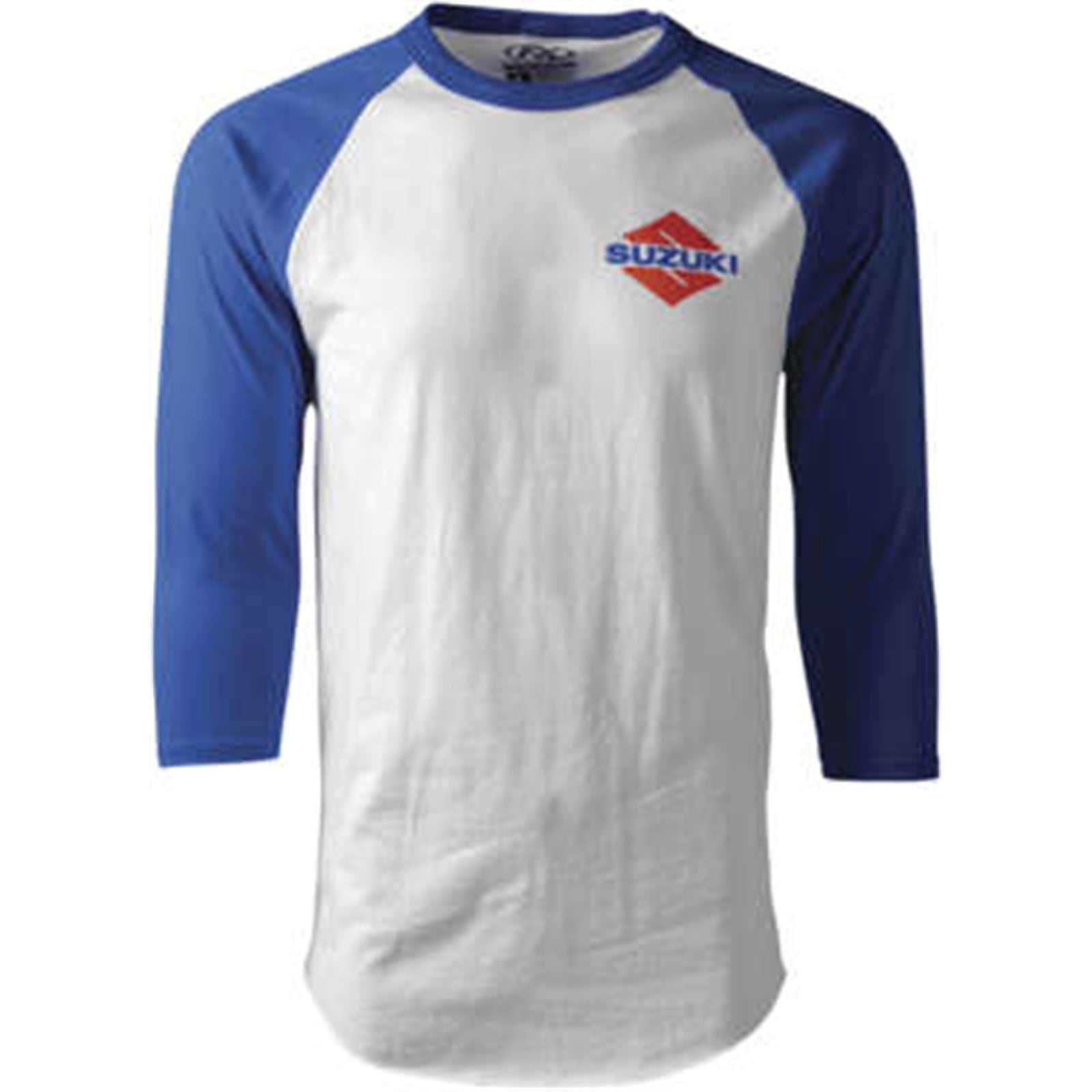 Factory Effex Suzuki Wedge Tee Shirt - White/Royal Blue - 2X-Large 23-87428_982978