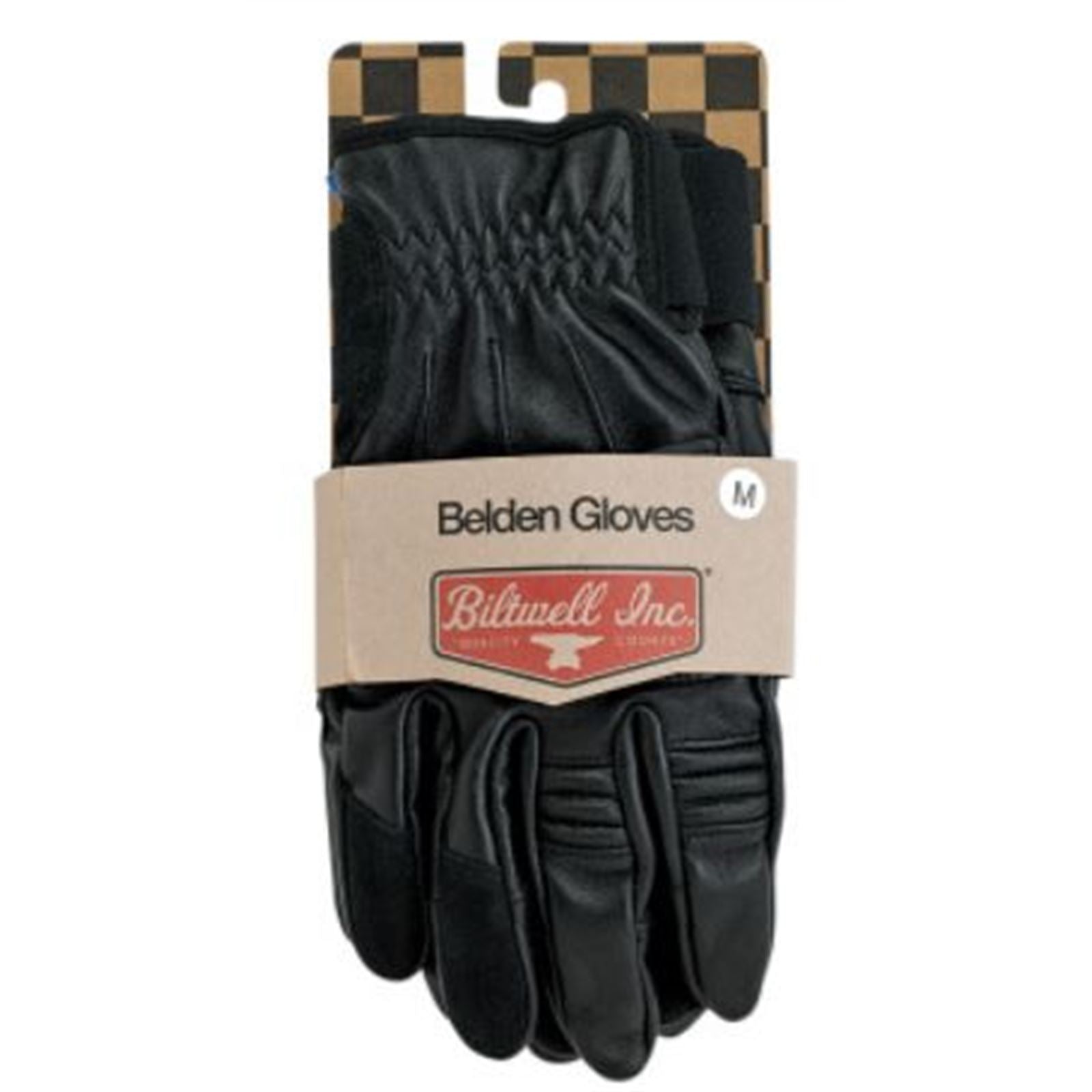 Biltwell Inc. Belden Gloves - Black - X-Small 1505-0101-301_679766