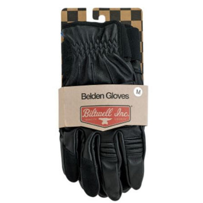 Biltwell Inc. Belden Gloves- Black - Small 1505-0101-302_679758