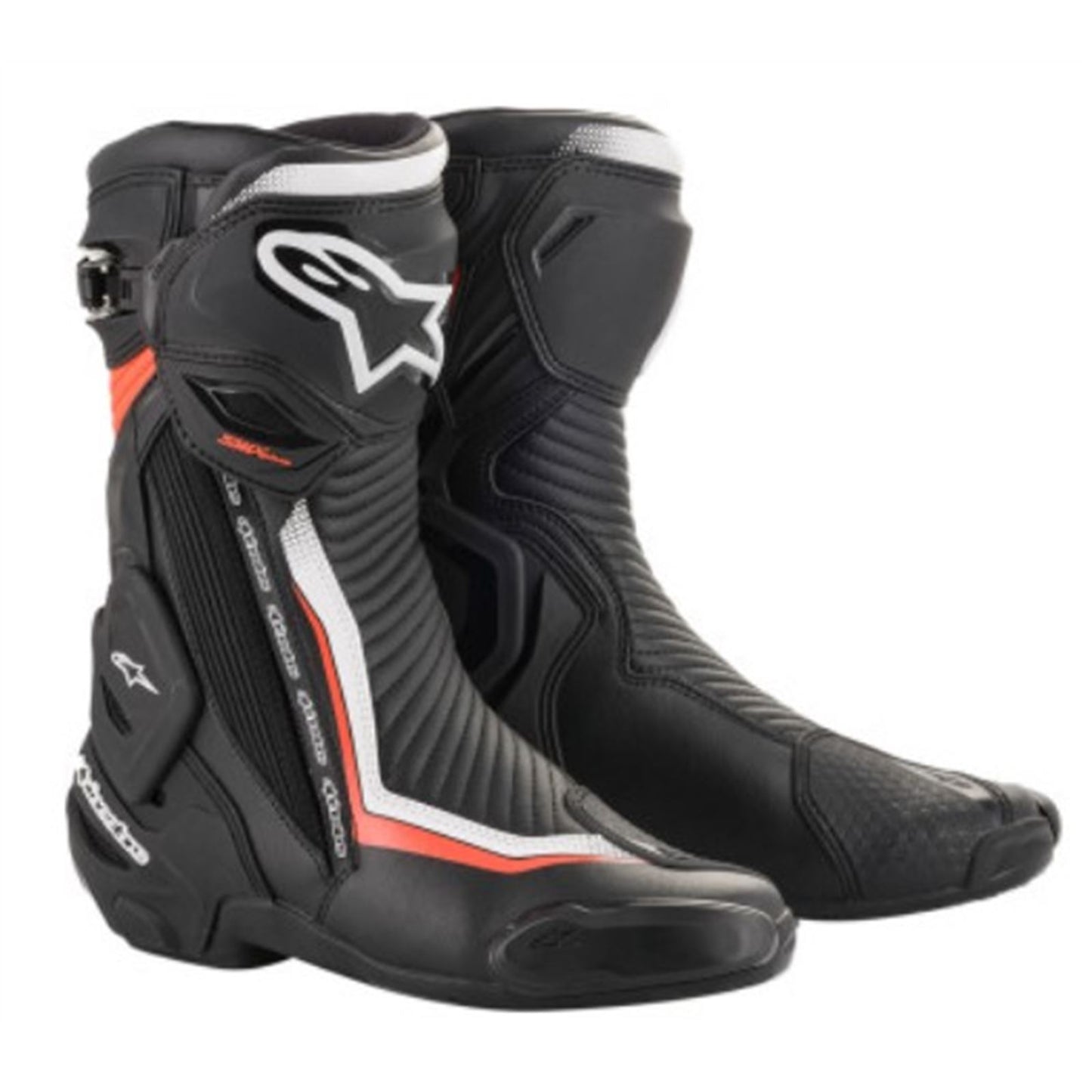 Alpinestars SMX+ Boots - Black/White/Red Fluorescent - Size 12 [MPN: 2221019-1231-47]_732940
