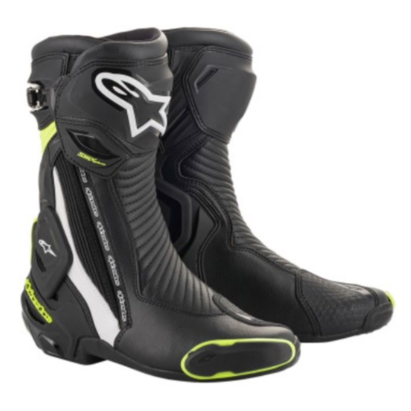 Alpinestars SMX+ Boots - Black/White/Yellow Fluorescent - Size 6.5 [MPN: 2221019-125-40]_732956