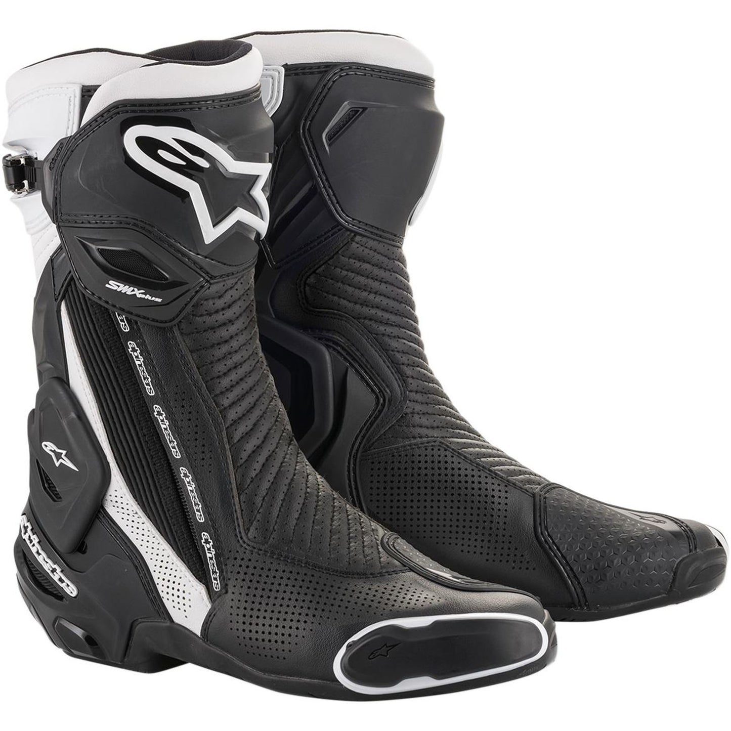 Alpinestars SMX+ Vented Boots - Black/White - Size 8 [MPN: 2221119-12-42]_1980876
