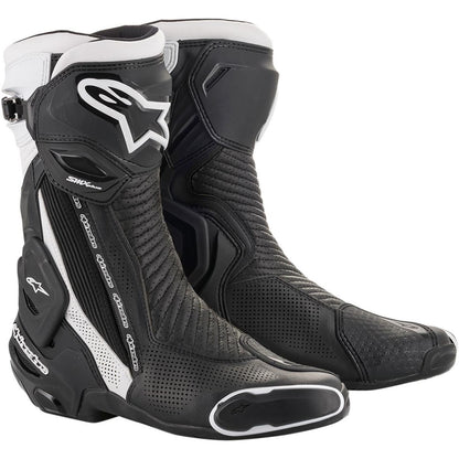 Alpinestars SMX+ Vented Boots - Black/White - Size 12 [MPN: 2221119-12-47]_1980881