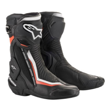 Alpinestars SMX+ Vented Boots - Black/White/Red - Size 6 [MPN: 2221119-1231-39]_733004