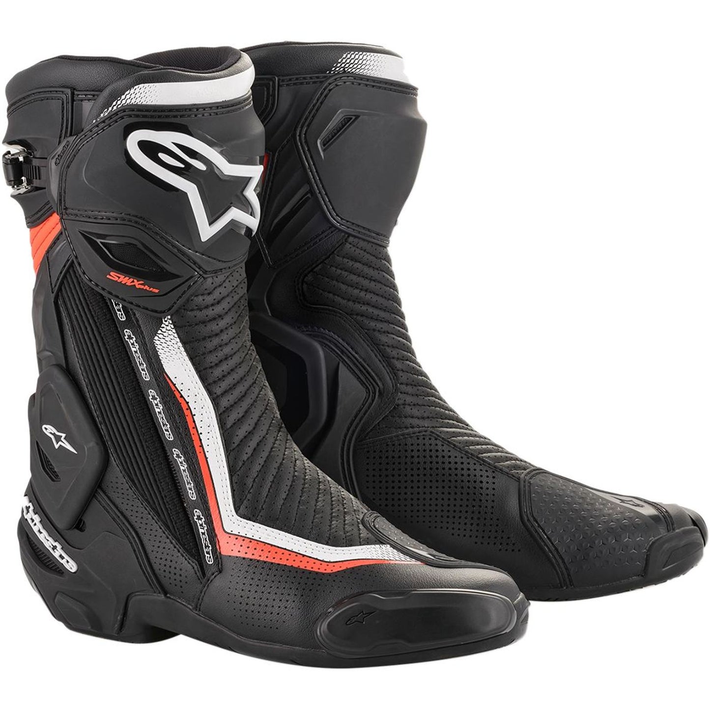 Alpinestars SMX+ Vented Boots - Black/White/Red - Size 8 [MPN: 2221119-1231-42]_1980855