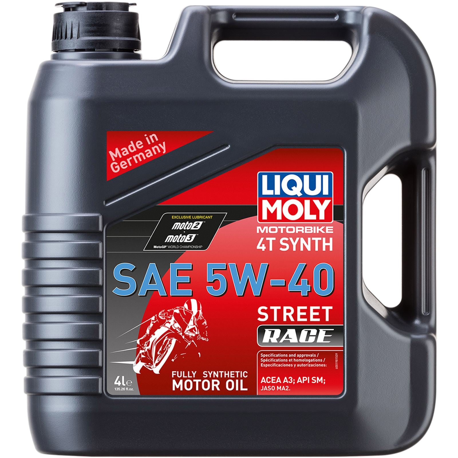 Liqui Moly Street Race Synthetic 4T Oil - 5W-40 - 4/Liter 20076_1045170