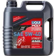 Liqui Moly Street Race Synthetic 4T Oil - 5W-40 - 4/Liter 20076_1045170