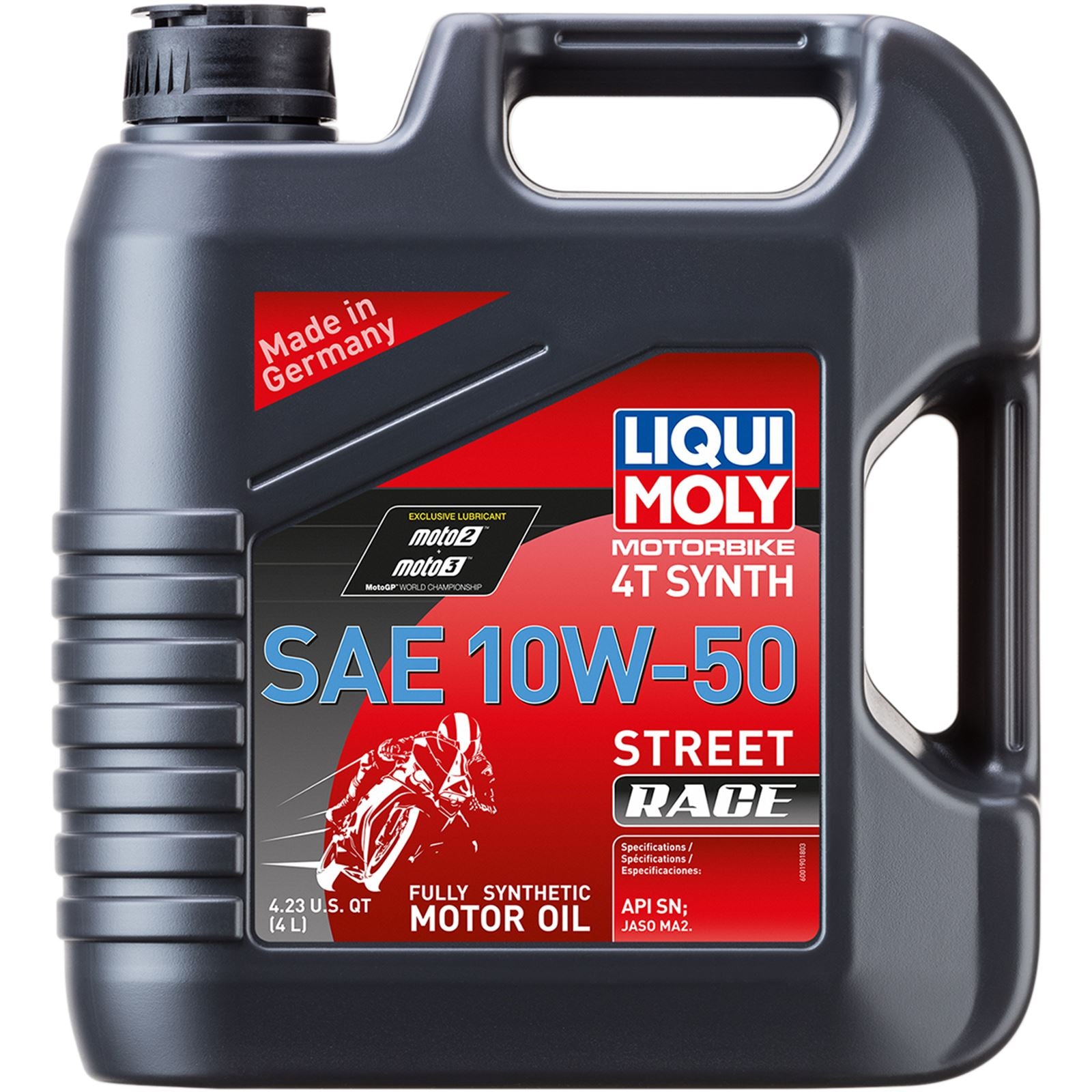 Liqui Moly Street Race Synthetic 4T Oil - 10W-50 - 4/Liter 20068_1045304