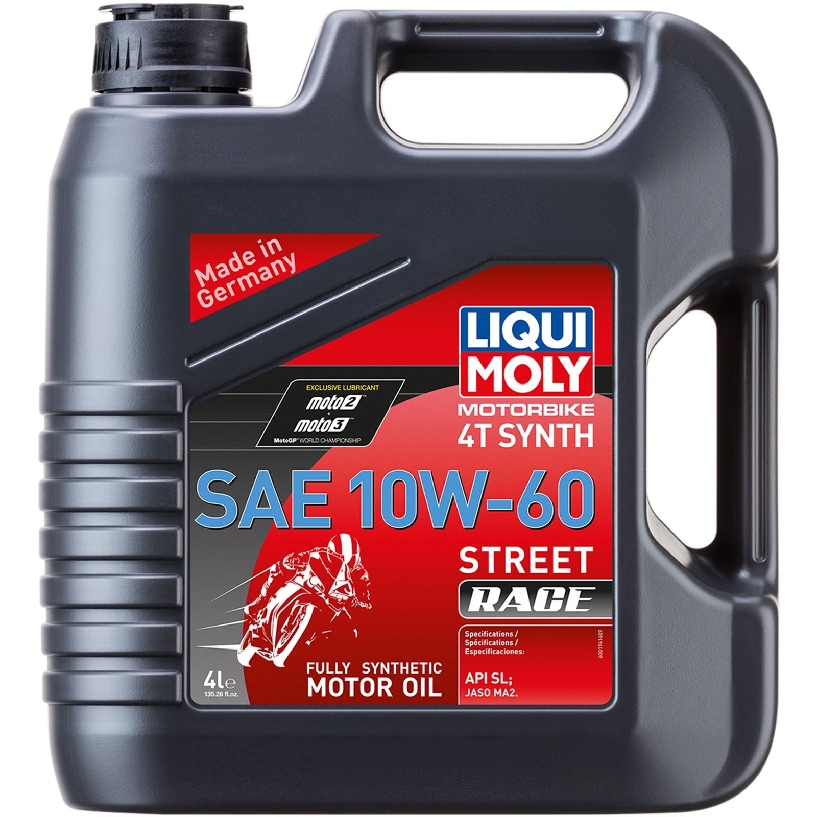 Liqui Moly Street Race Synthetic 4T Oil - 10W-60 - 4/Liter 20072_1045316