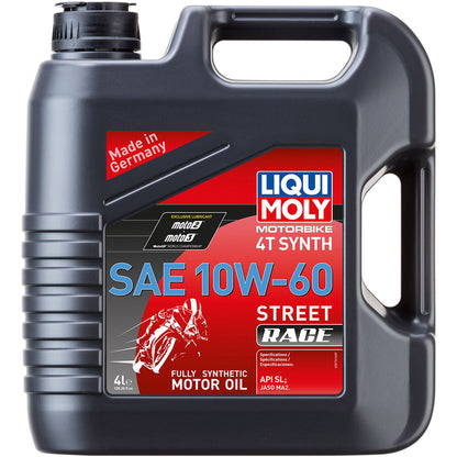 Liqui Moly Street Race Synthetic 4T Oil - 10W-60 - 4/Liter 20072_1045316
