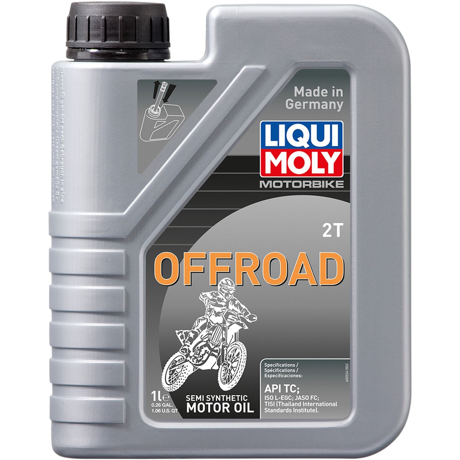 Liqui Moly Off-Road Semi-Synthetic 2T Oil - 1/Liter 20182_1045427