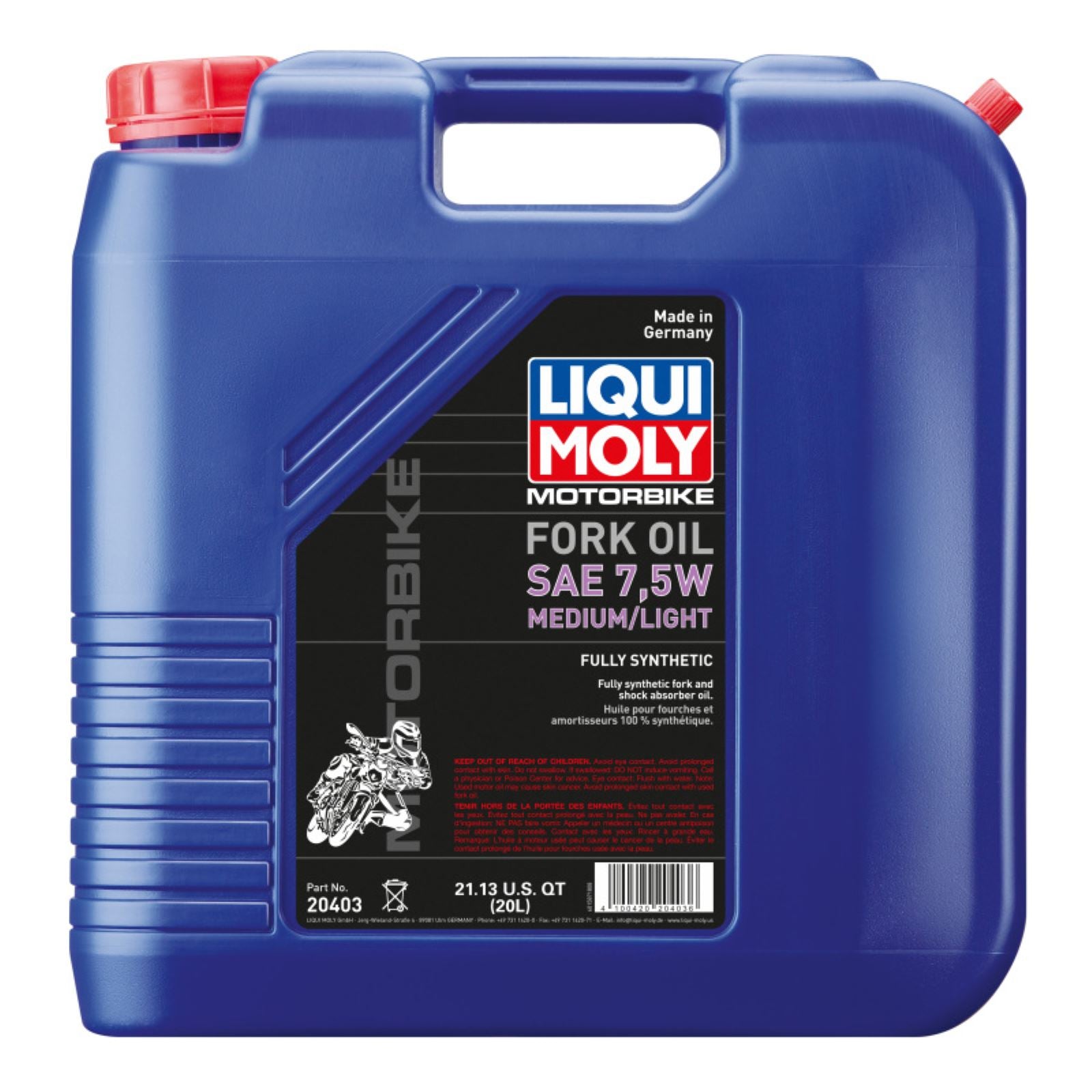 Liqui Moly Lite/Medium Fork Oil 7.5wt - 20/Liter 20403_1656379