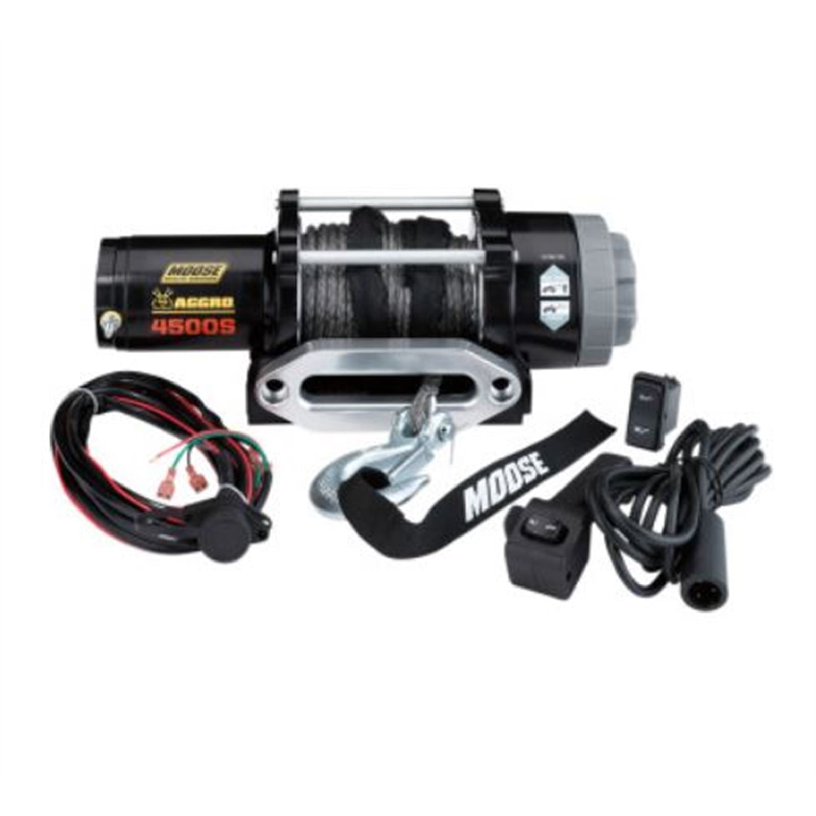 Moose Offroad 4500 LB Winch - Synthetic Rope 4505-0764_839866