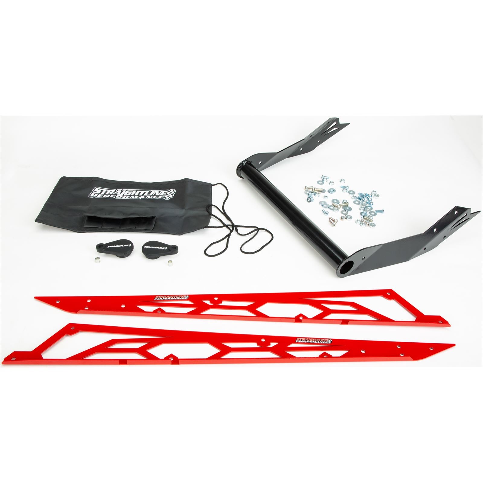 Straightline Performance Hide 'N' Go Rear Bumper for Polaris 163" Red [MPN: 182-115-RED]_1081709