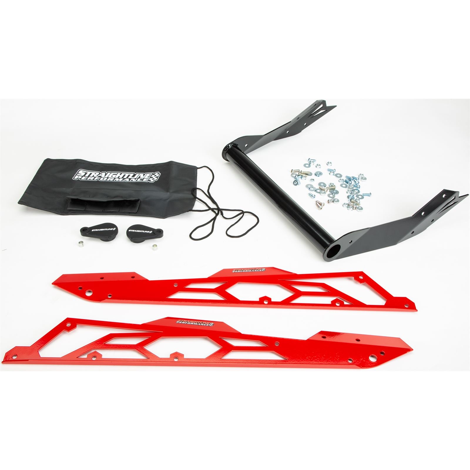 Straightline Performance Hide 'N' Go Rear Bumper for Ski-Doo 146" Red [MPN: 183-234-RED]_1134361