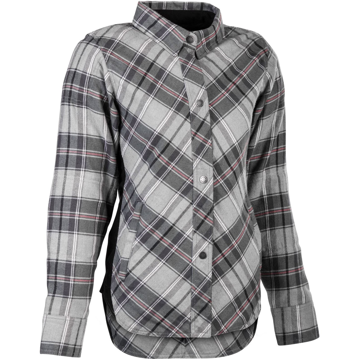 Highway 21 Women's Rogue Flannel - Pink/Gray - Extra Small #6049 489-1451~1_546211