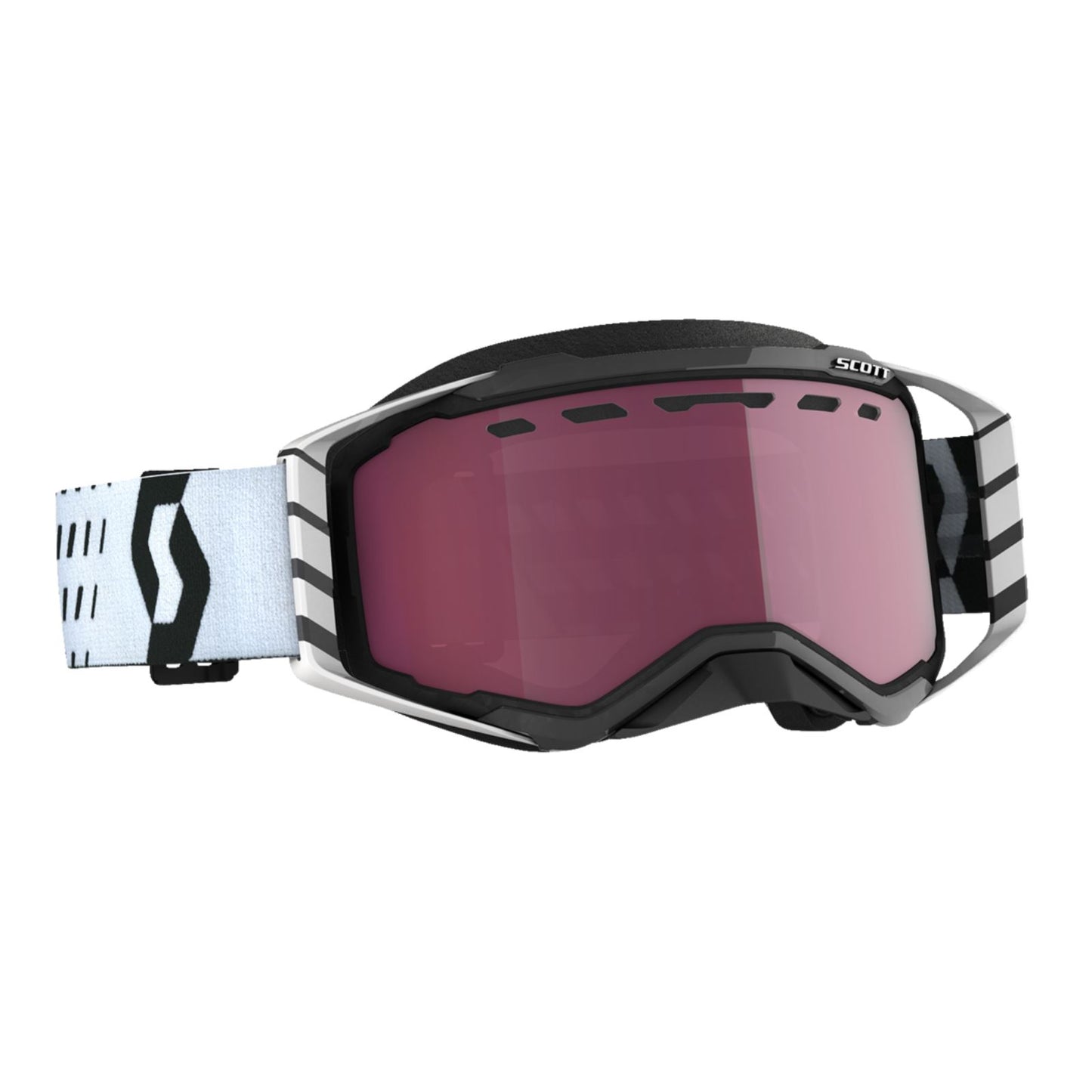 Scott Prospect Snow Cross Goggles - Black/White with Rose Lens 272846-1007134_1161277