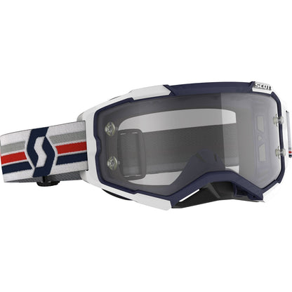 Scott Fury Goggles - Blue/White Clear Works Lens 274514-1006113_546775