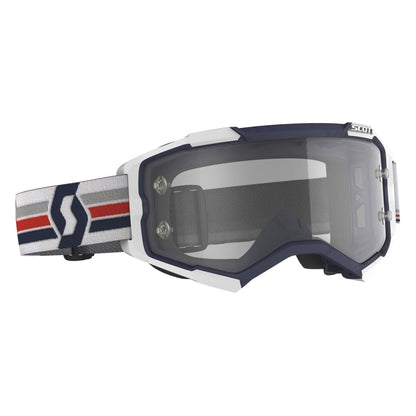 Scott Fury Goggles - Blue/White Clear Works Lens 274514-1006113_1142365