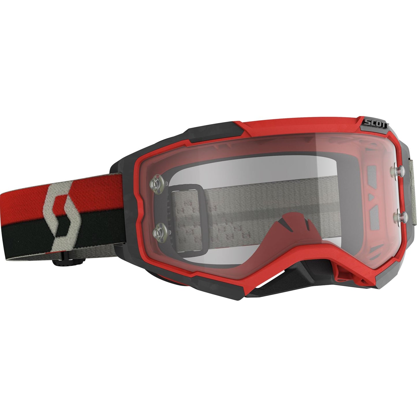 Scott Fury Goggles - Red/Black Clear Works Lens 274514-1018113_546776