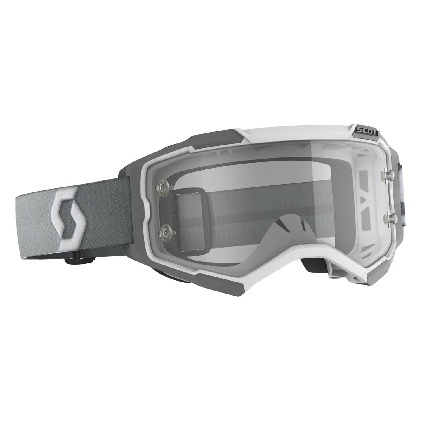 Scott Fury Goggles - White/Gray Clear Works Lens 274514-1039113_1142364