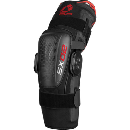 EVS Sports SX02 Knee Brace Black Extra Large [MPN: SX02-20K-XL]_547335