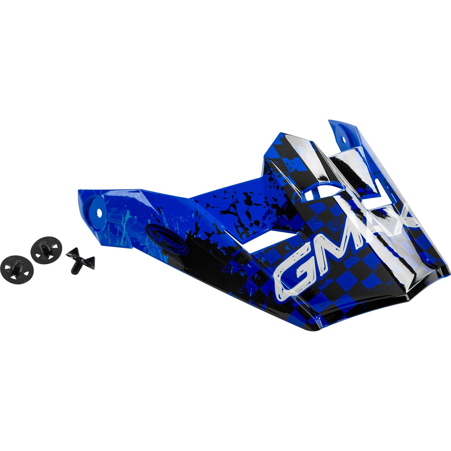 GMax MX-46Y Helmet Visor with Screws Anim8 Blue/Silver/Black - YS-YL  G046912_613713