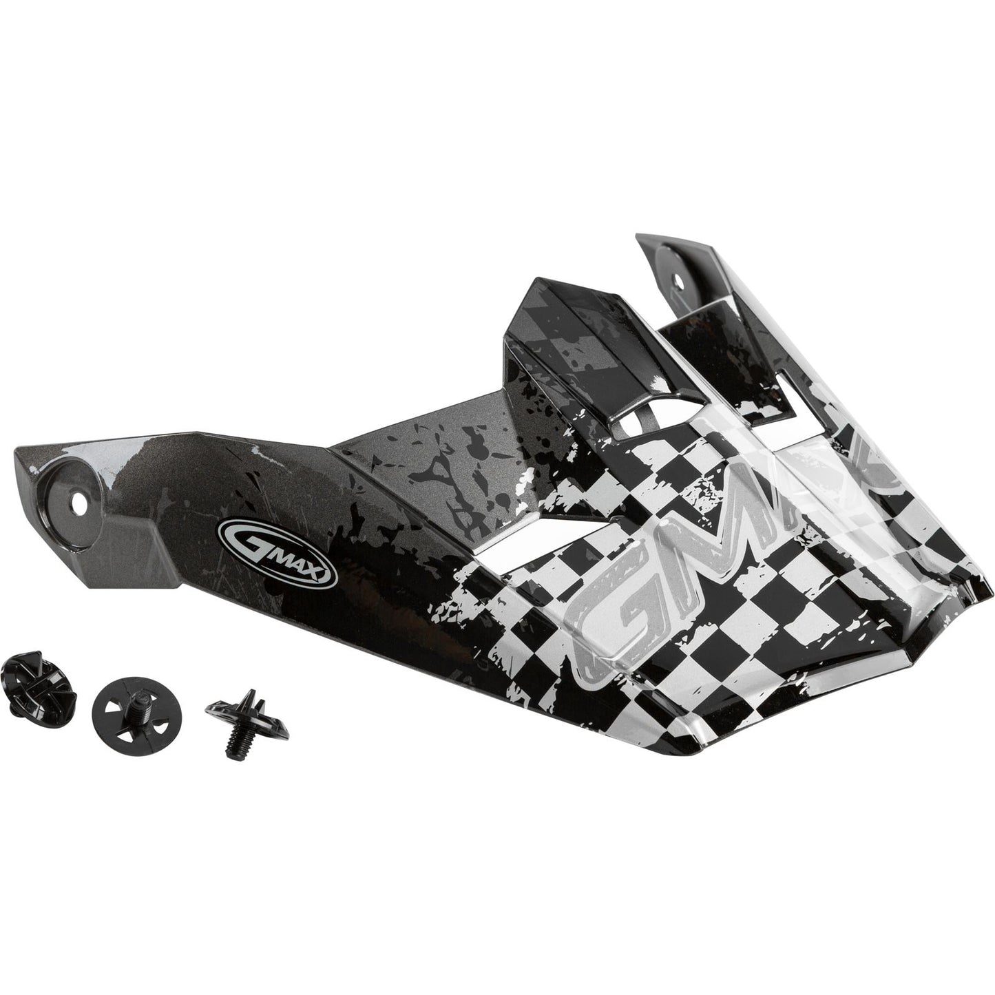 GMax MX-46Y Helmet Visor with Screws Anim8 Dark Silver/Black - YS-YL  G046916_613717