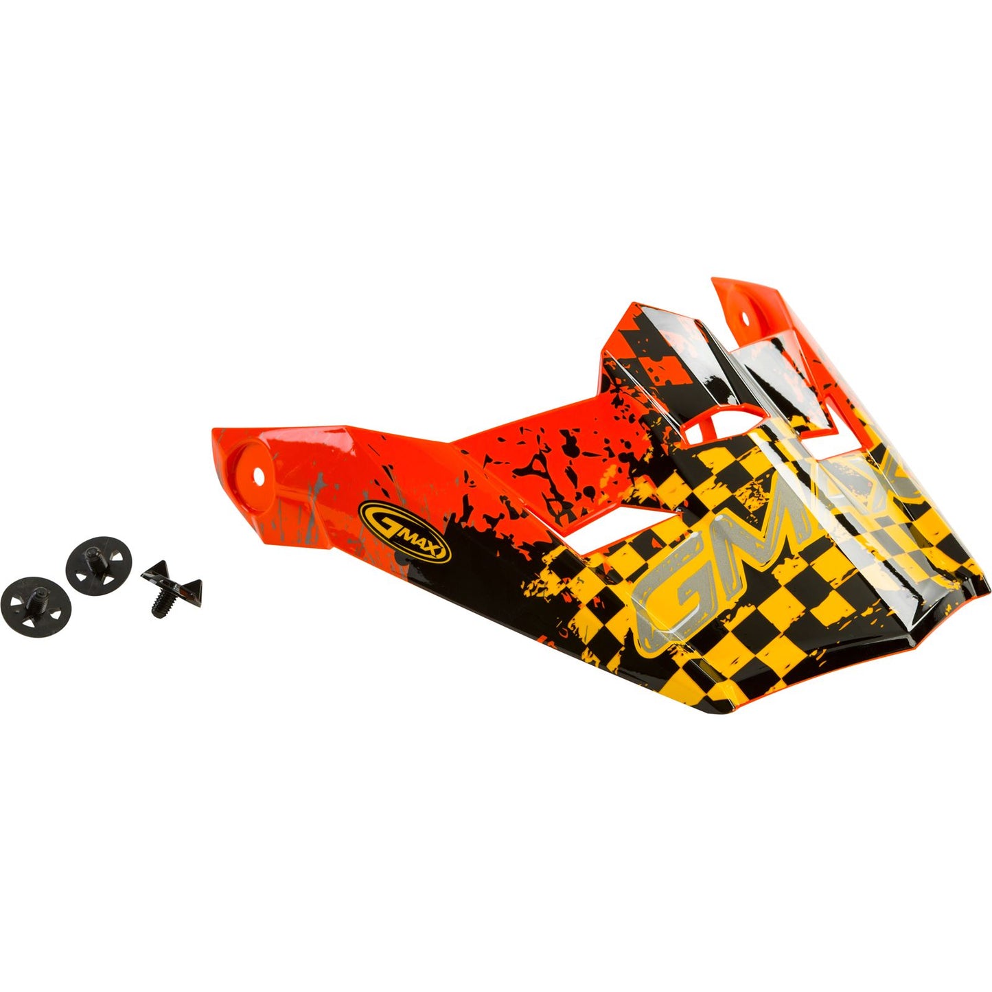 GMax MX-46Y Helmet Visor with Screws Anim8 Orange/Yellow/Silver - YS-YL  G046917_613718
