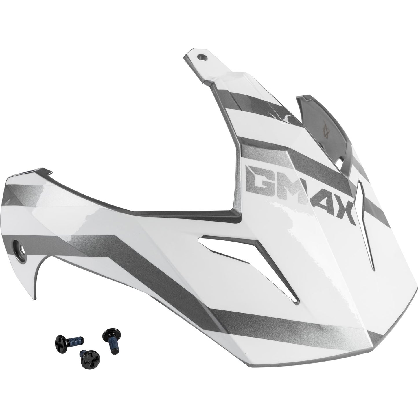 GMax Visor with Screws Trapper White/Silver GM-11S G011104_547560