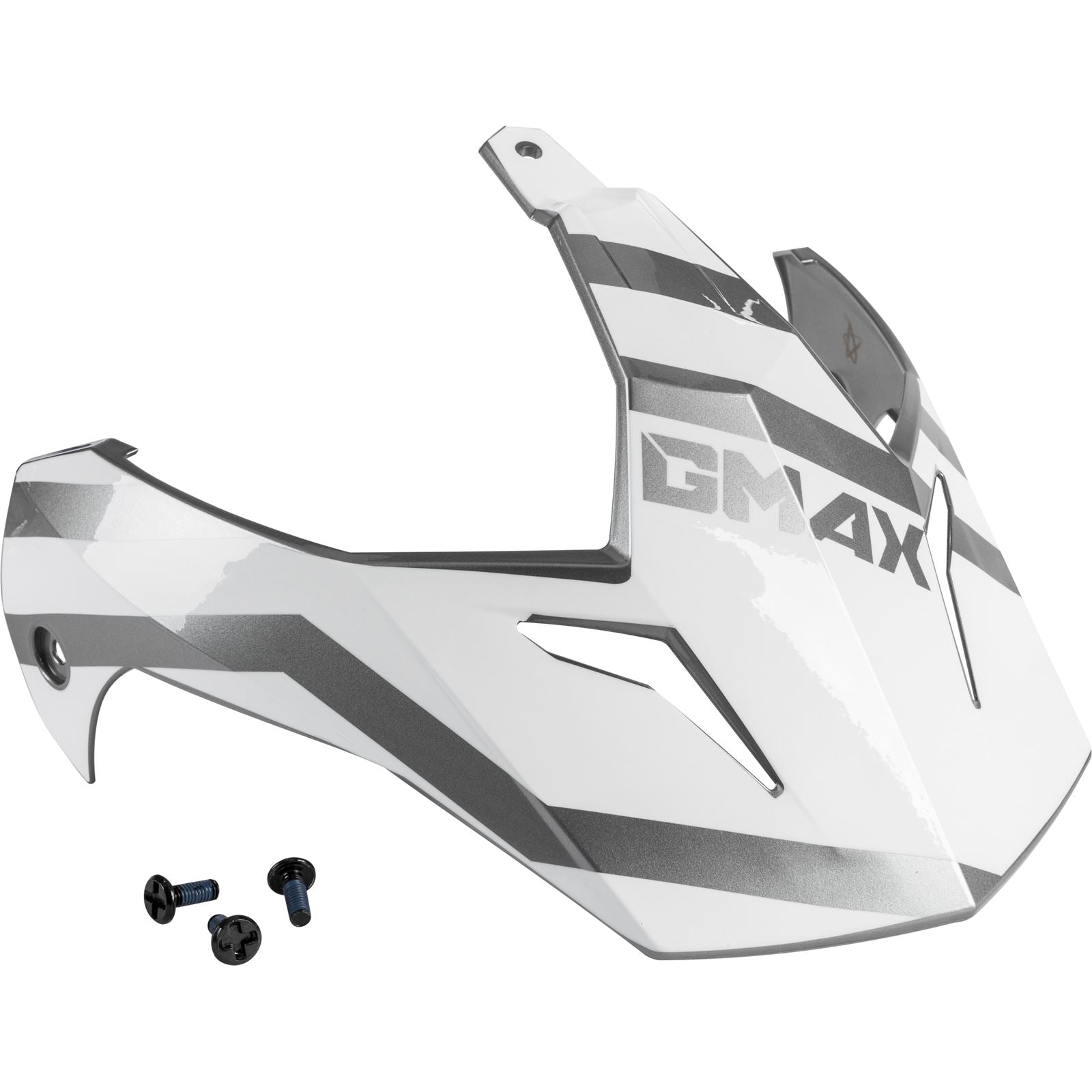 GMax Visor with Screws Trapper White/Silver GM-11S G011104_547560