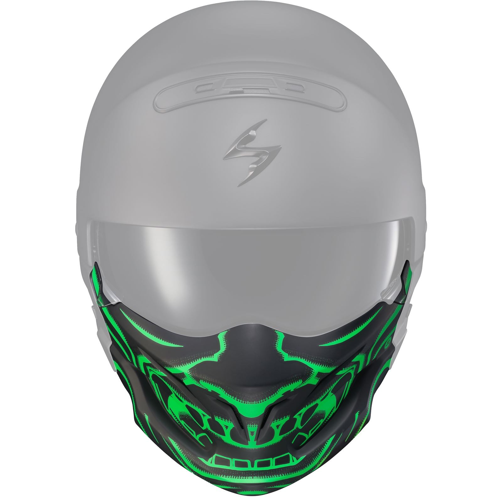 ScorpionEXO Covert Face Mask Samurai Glow In The Dark Green 52-546-23_613763