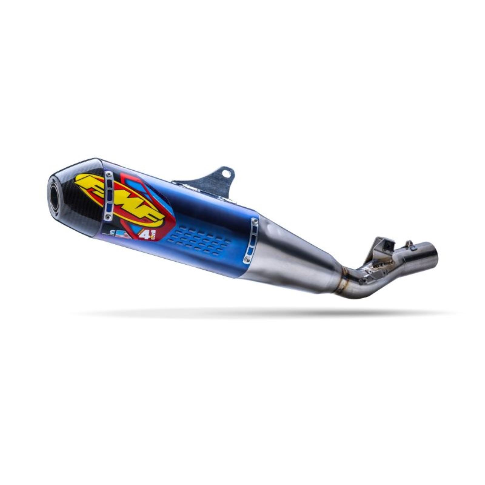 FMF Racing Anodized Titanium Factory 4.1 Slip-On with Carbon Fiber End Cap for Honda 041587_1459425