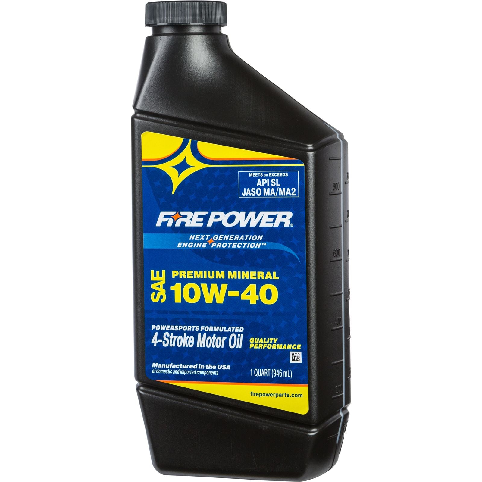 Fire Power Mineral 4-Stroke Oil 10W-40 Quart 12/Case 196979_548476